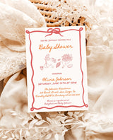 Baby Shower Invitation Hand Drawn