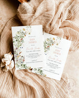 Wildflower Baby Shower Invite