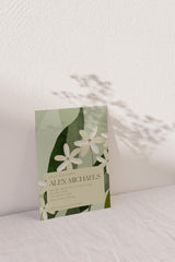 Sage Botanical Wildflower Shower Invitation