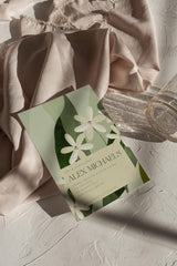Sage Botanical Wildflower Shower Invitation