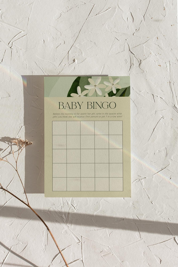 Baby Shower Bingo Cards