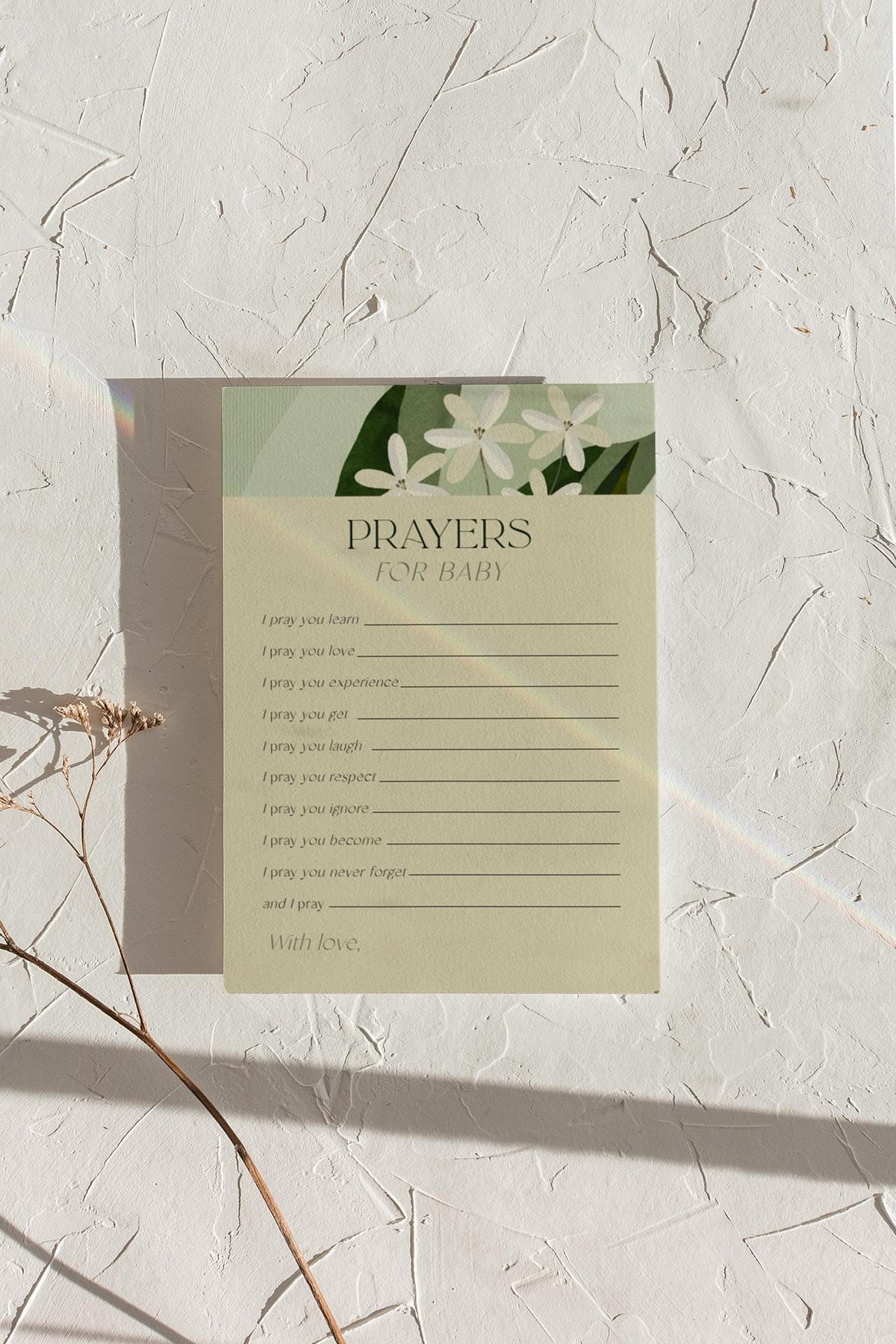 Prayers for Baby Cards