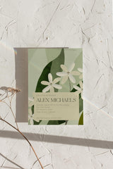 Sage Botanical Wildflower Shower Invitation