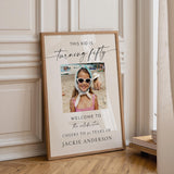 Photo Birthday Party Welcome Sign