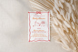 Orange + Coral Baby Shower Invitation with Envelopes