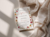 Wildflower Birthday Party Invitation with Envelopes