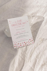A Little Sweetheart Baby Shower Invitation