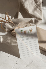 Locally Grown Baby Bucket List Card