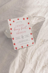 Berry First Birthday Invitation