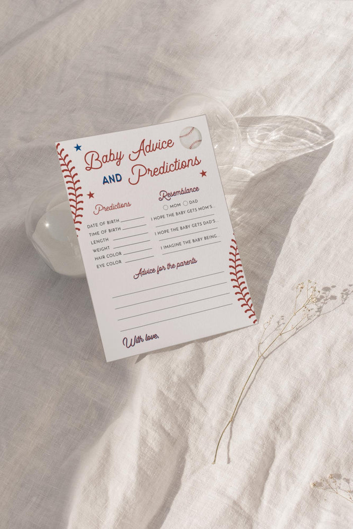 Baby Advice and Predictions Card