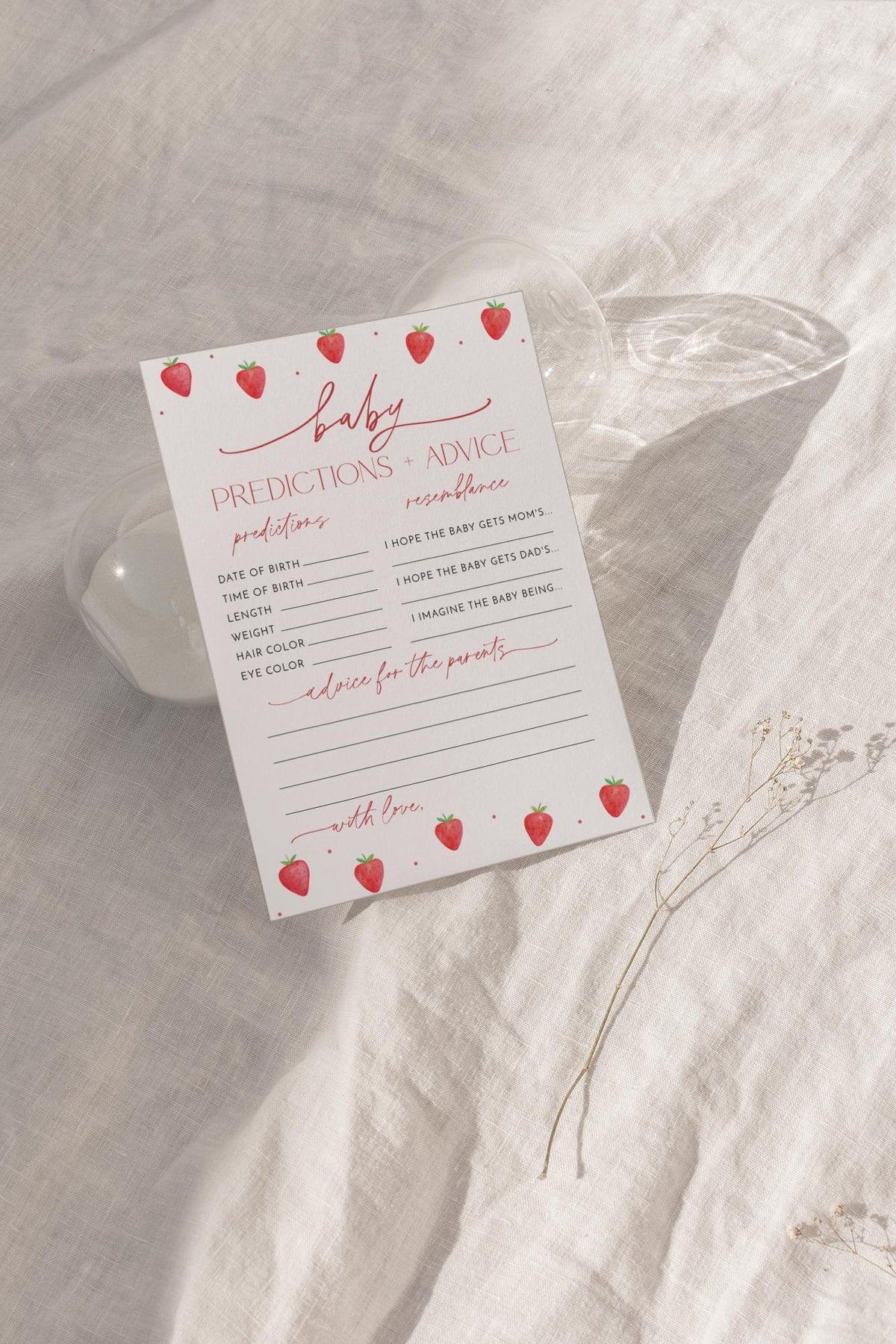 Predictions Advice Keepsake