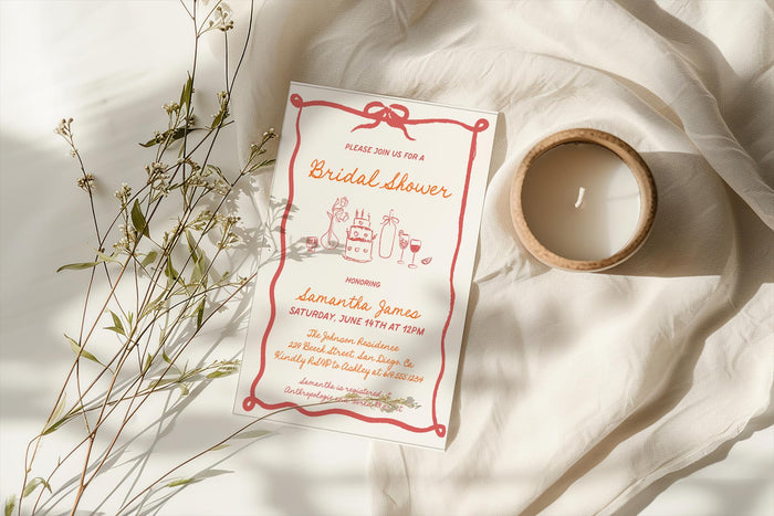 Whimsical Bridal Shower Invitation