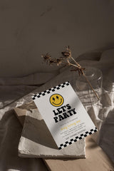 Lets Party Smiley Birthday Invitation