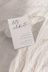Lets Celebrate Birthday Invitation