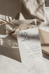 Lets Celebrate Birthday Invitation