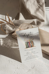 A New Chapter Baby Shower Invite