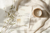 Brunch + Bubbly Menu Card