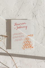 Champagne Tower Wedding Party Invitation