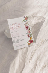 Baby In Bloom Wildflower Baby Shower Invite