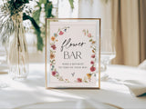 Wildflower Flower Bar Sign
