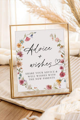 Floral Advice and Wishes Sign