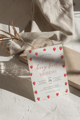 Berry First Birthday Invitation