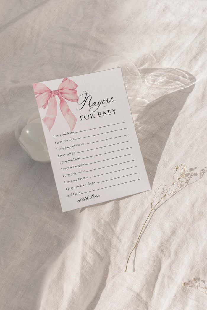 Baby Prayer Cards