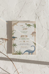 Dinosaur Birthday Invitation