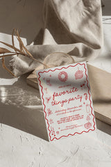 Holiday Favorite Things Party Invitation