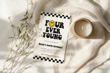 Four Ever Young Birthday Invitation