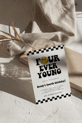 Four Ever Young Birthday Invitation