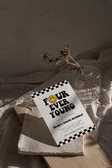 Four Ever Young Birthday Invitation