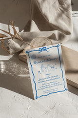 Hand Drawn Bridal Shower Invitation