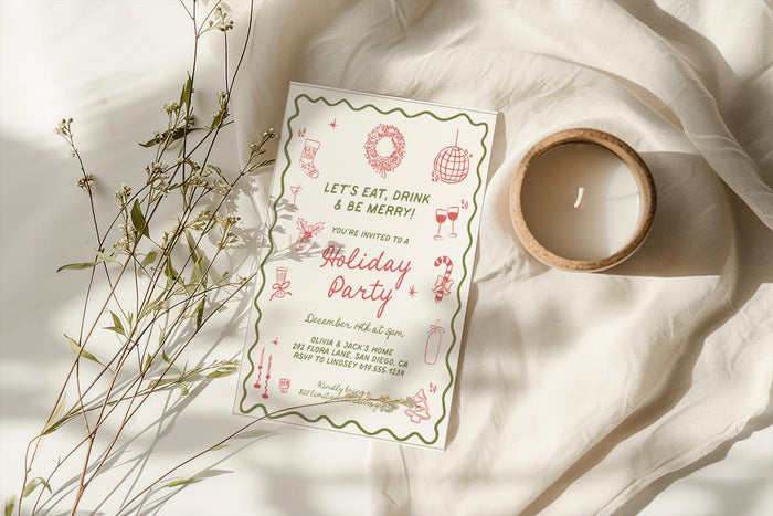 Holiday Christmas Party Invite