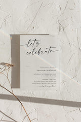 Lets Celebrate Birthday Invitation