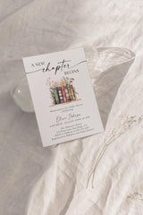 A New Chapter Baby Shower Invite