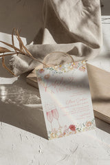 Petals And Prosecco Bridal Shower Invite