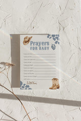 Prayers For Baby Cards — Blue