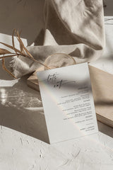 Lets Eat Minimalist Menu