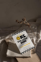 One Rad Little Dude First Birthday Invite