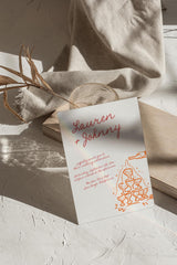 Champagne Tower Wedding Party Invitation