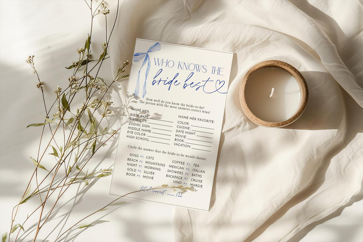 Who Knows Bride Best Trivia