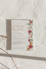 Baby In Bloom Wildflower Baby Shower Invite