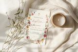 Wildflower Baptism Invitation