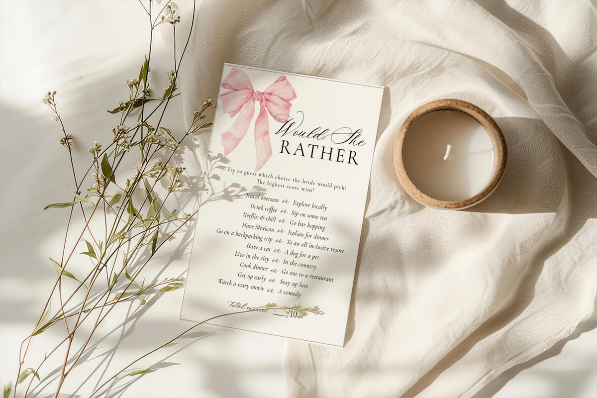 Would She Rather Bride Card