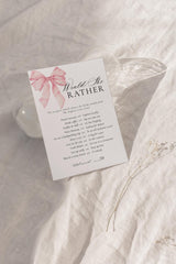 Would She Rather Bride Card