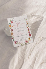 Our Little Wildflower Birthday Invitation