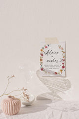 Floral Advice and Wishes Sign