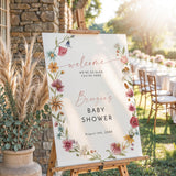 Watercolor Floral Welcome Sign — Garden