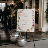 Watercolor Floral Welcome Sign — Garden